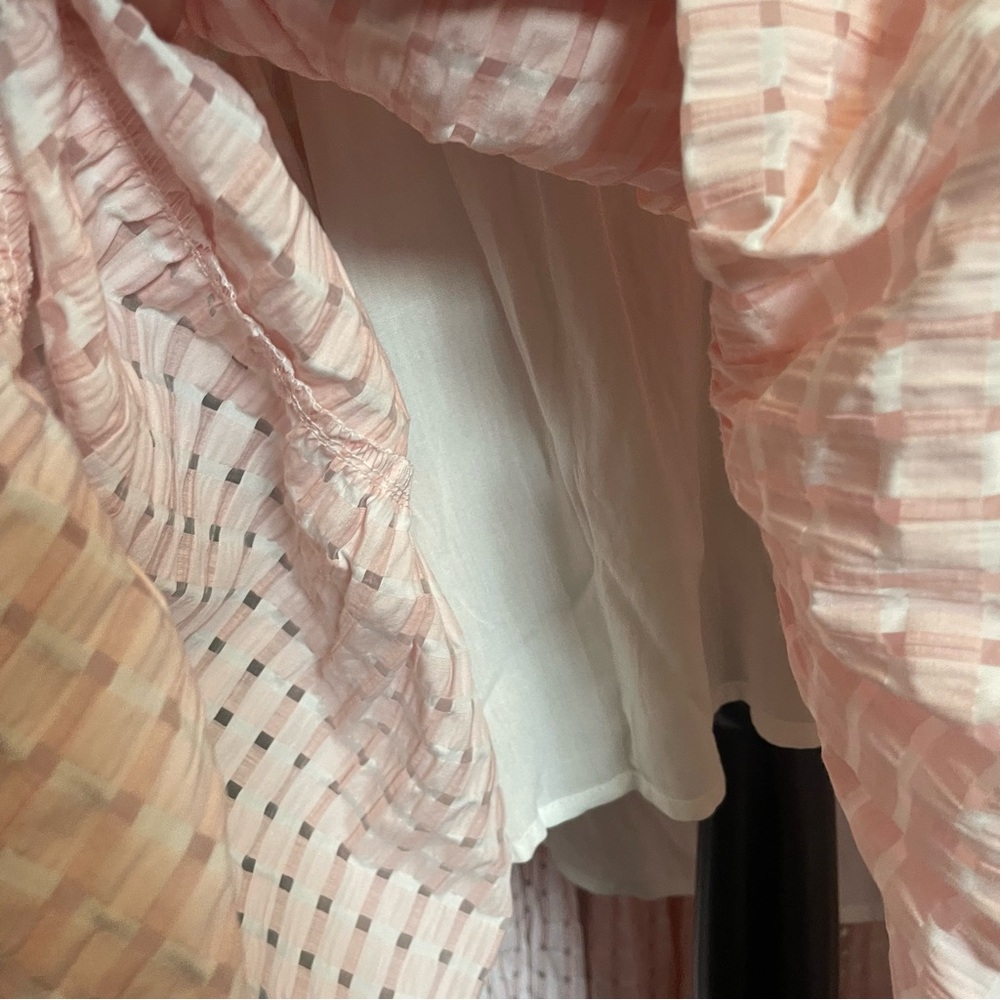 Mable Light Pink Smocked Puff Sleeve Maxi Dress - Picture 7 of 15